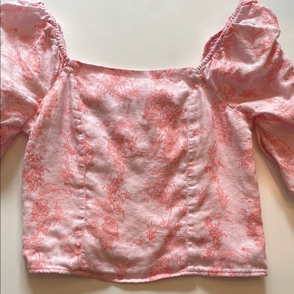 100% linen blouse